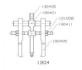 EXTRACTOR FORZA SERIE 1900 DESPEGADORES RODAMIENTOS